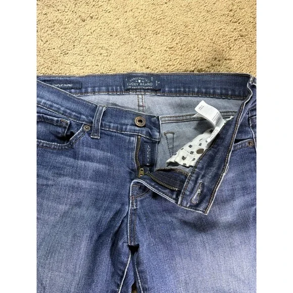 Lucky Brand Charlie Skinny Jeans Women 6/28 A Low Rise Preppy - Picture 3 of 11
